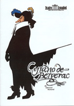 L'affiche reprend le Cyrano dessiné par Rostand.
